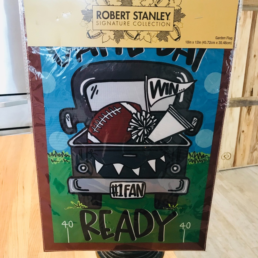 🆕Robert Stanley Game Day #1 Fan Flag-NWT